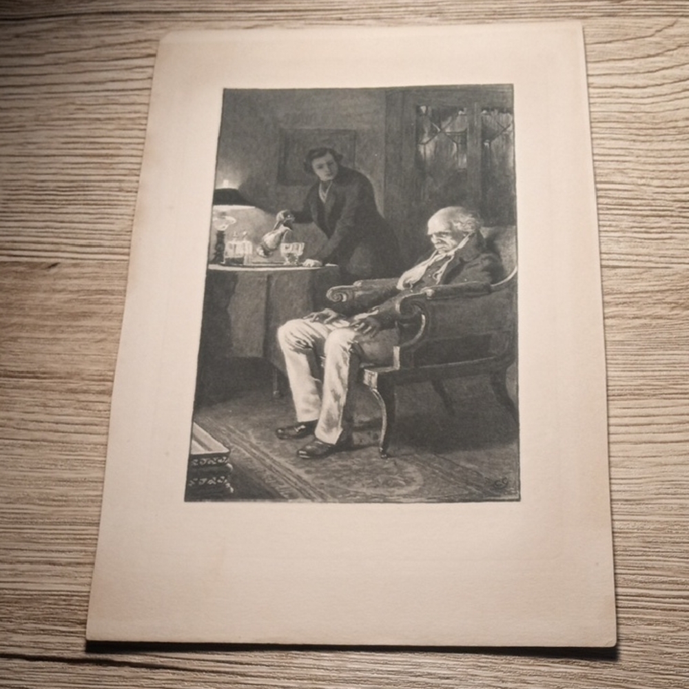 Vintage Black and White Art Print